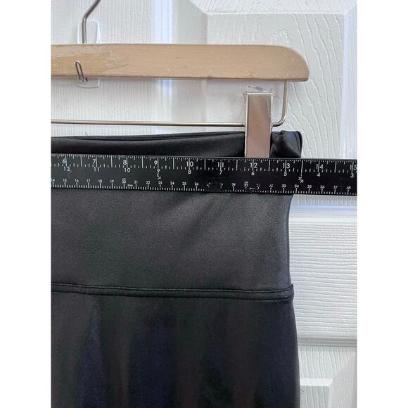 Spanx Black Faux Leather Leggings Size Large Style 2437 - Picture 7 of 10